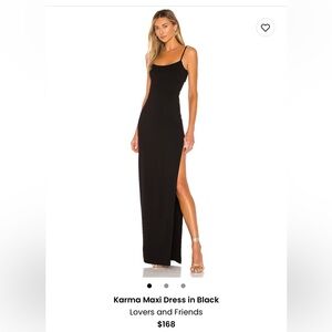 Lovers & Friends Karma Maxi Dress in Black